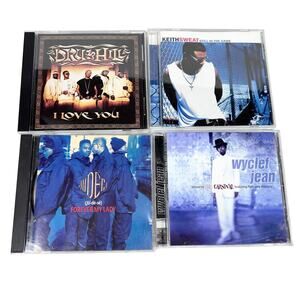 Vintage R&B CD Music Lot of 4 Dru Hill, Keith Sweat, Wyclef Jean, Jodeci